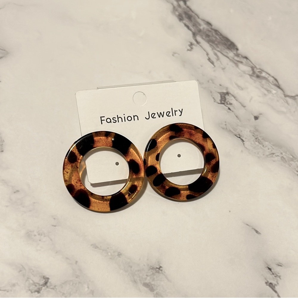 BRAND NEW❣️Y2K Amber Hoop Earrings